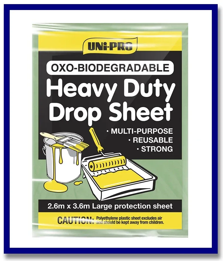 UNi-PRO Oxo - Biodegradable Plastic Drop Sheet - 1 Pc