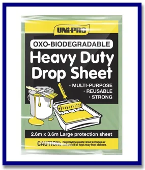 UNi-PRO Oxo - Biodegradable Plastic Drop Sheet - 1 Pc