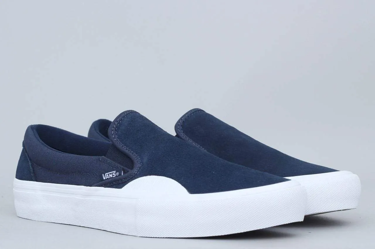 Vans Slip-On Pro Shoes Rubber Dress Blues / White
