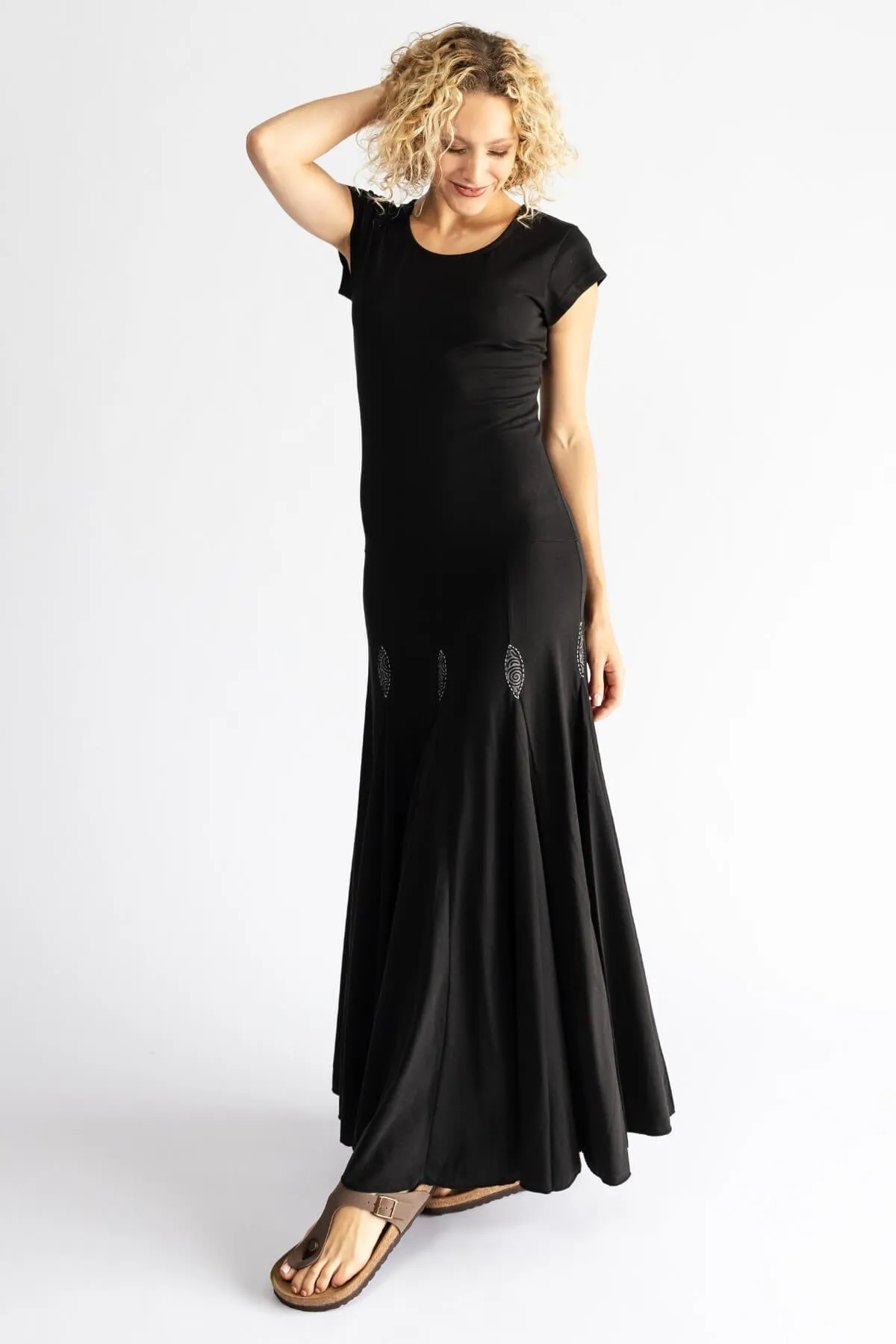 Wild Rose Dress - Black