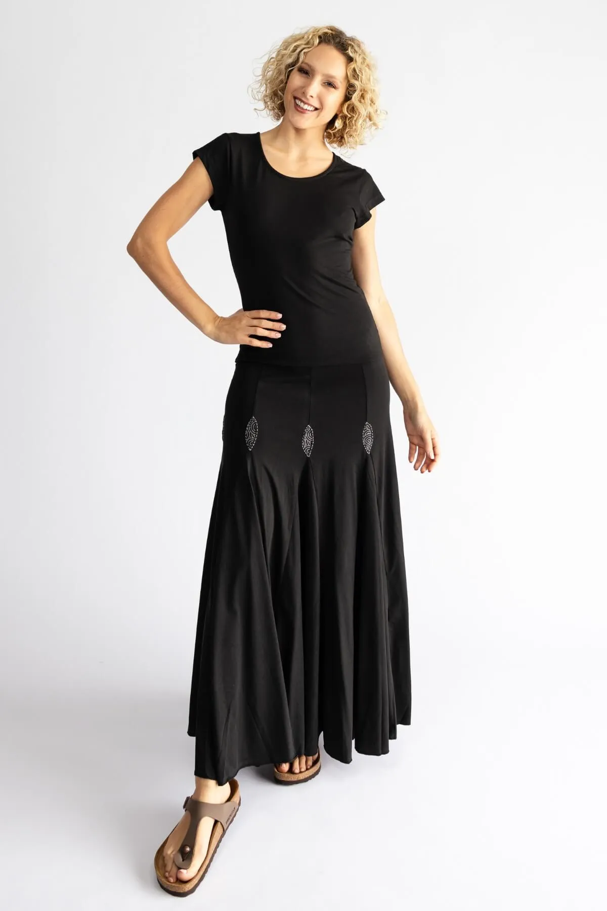 Wild Rose Dress - Black