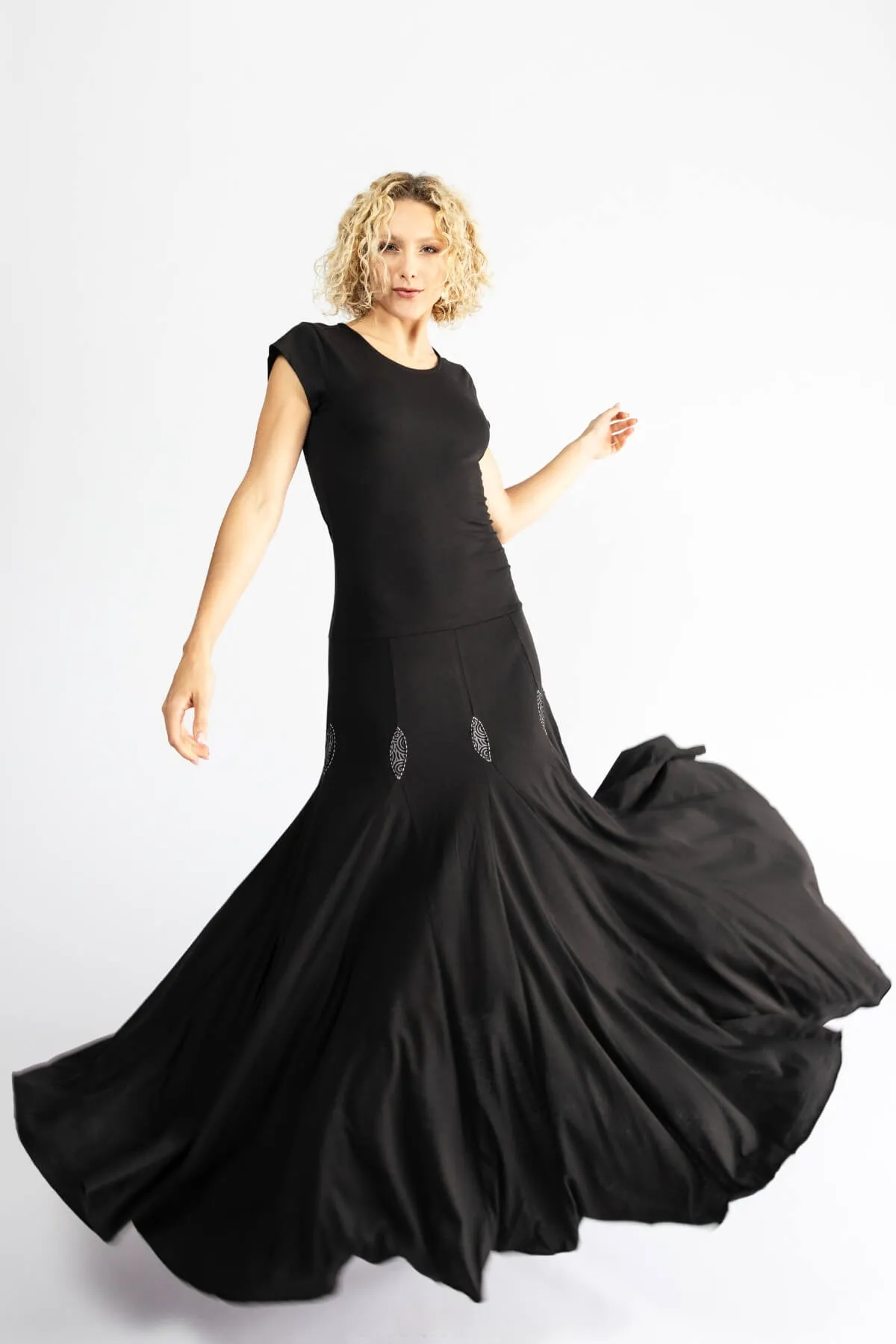 Wild Rose Dress - Black
