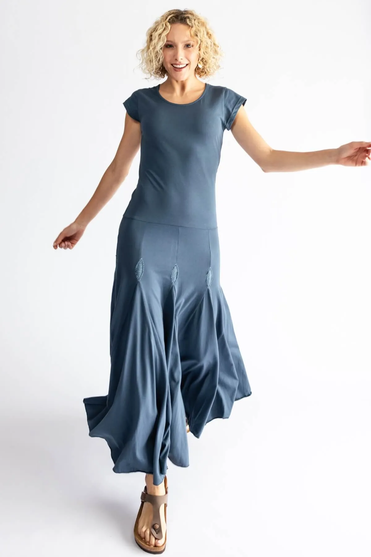 Wild Rose Dress - Cobalt
