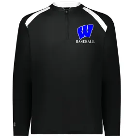 Windsor - Clubhouse Longsleeves Cage Jacket with W Baseball Logo - Black