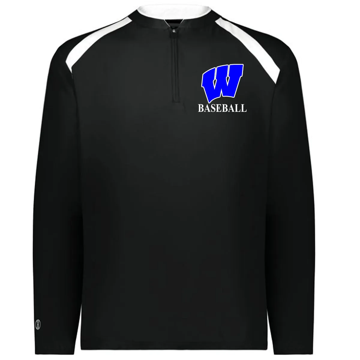 Windsor - Clubhouse Longsleeves Cage Jacket with W Baseball Logo - Black