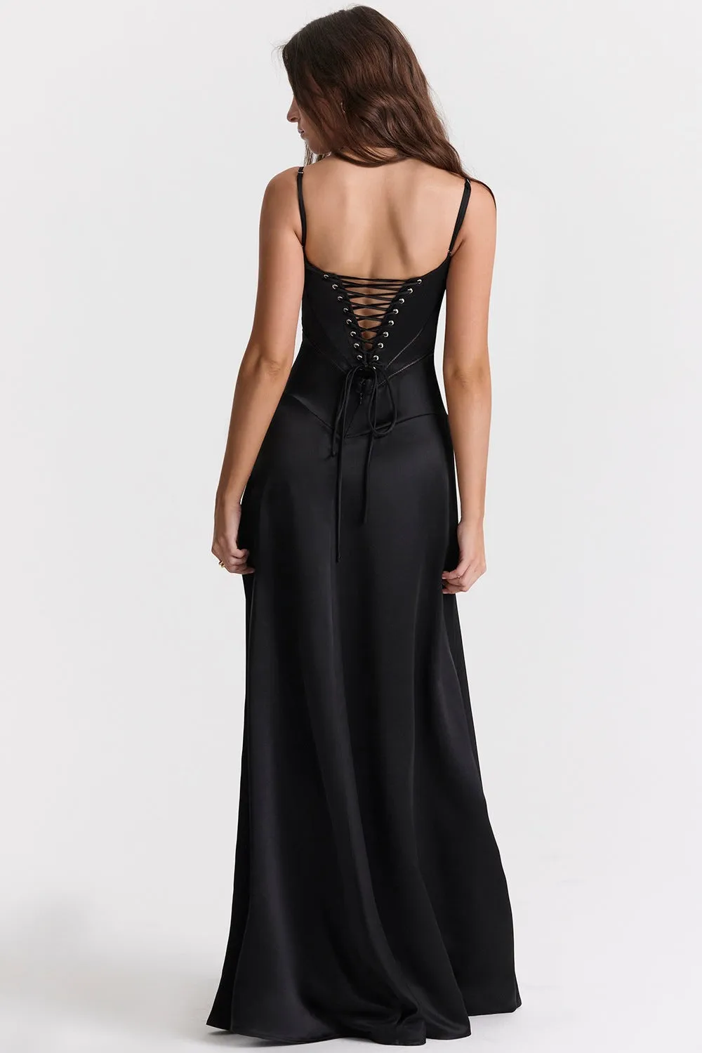 Women Sexy Ombre Backless Maxi Evening Dress