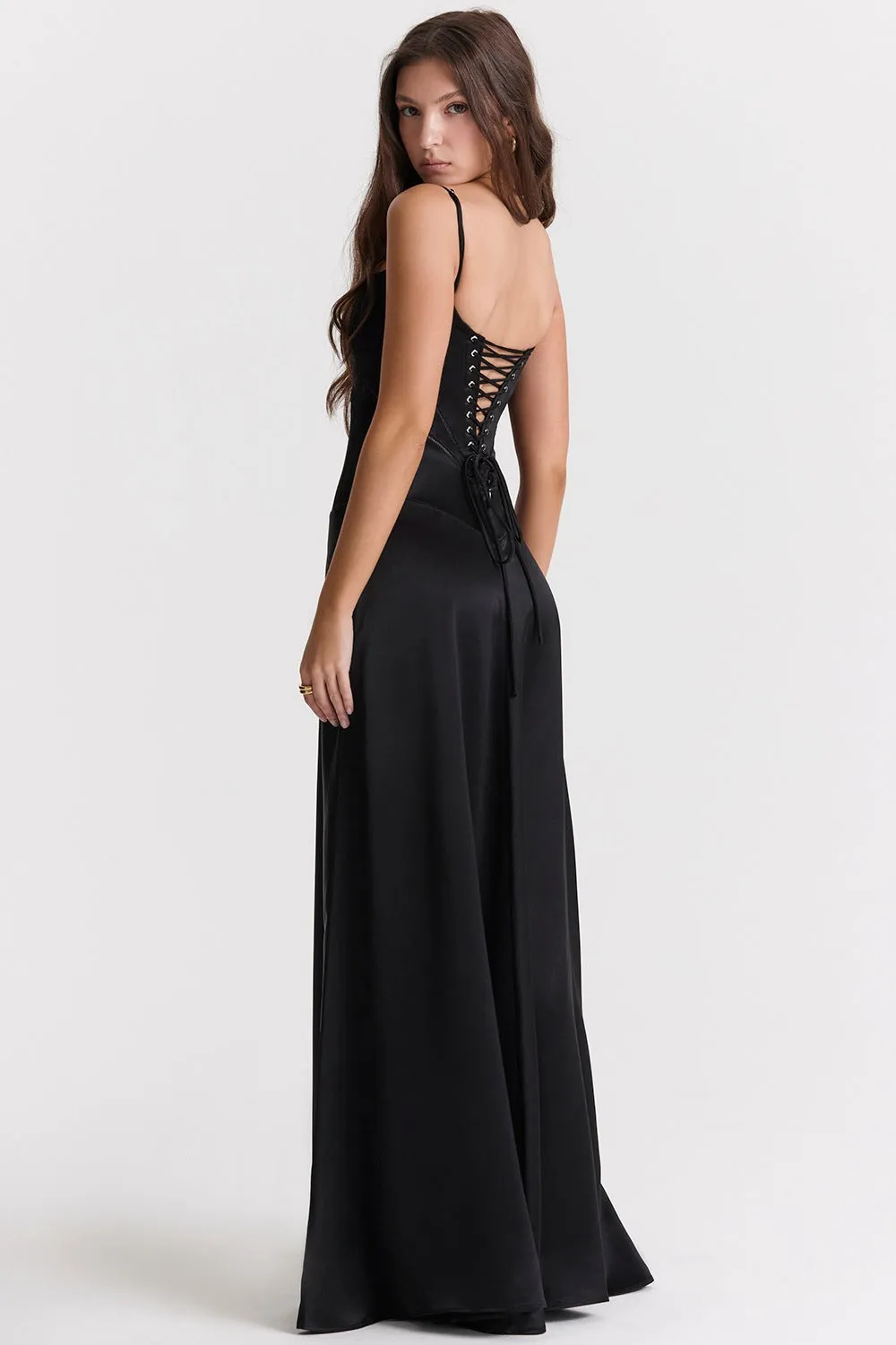Women Sexy Ombre Backless Maxi Evening Dress