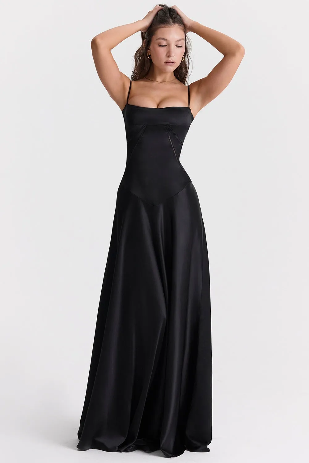 Women Sexy Ombre Backless Maxi Evening Dress
