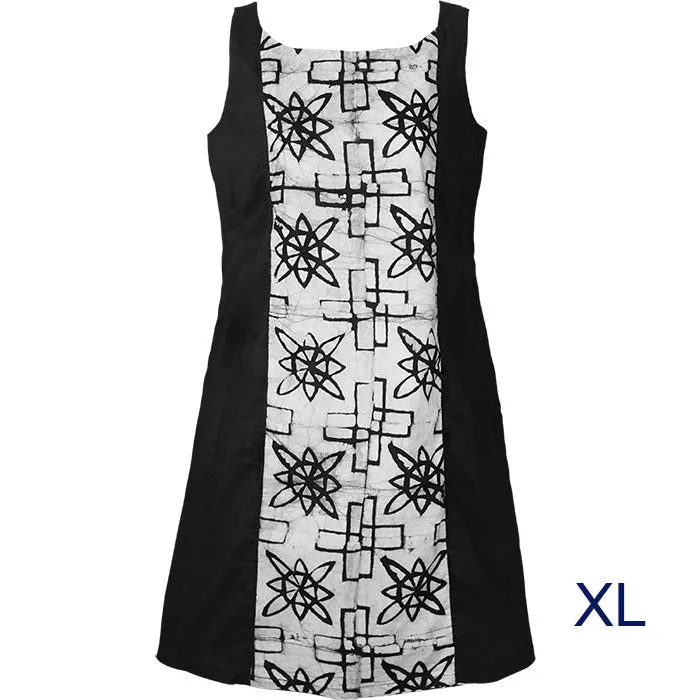 Womens A Line Dress Black Mosiac Global Mamas Womens