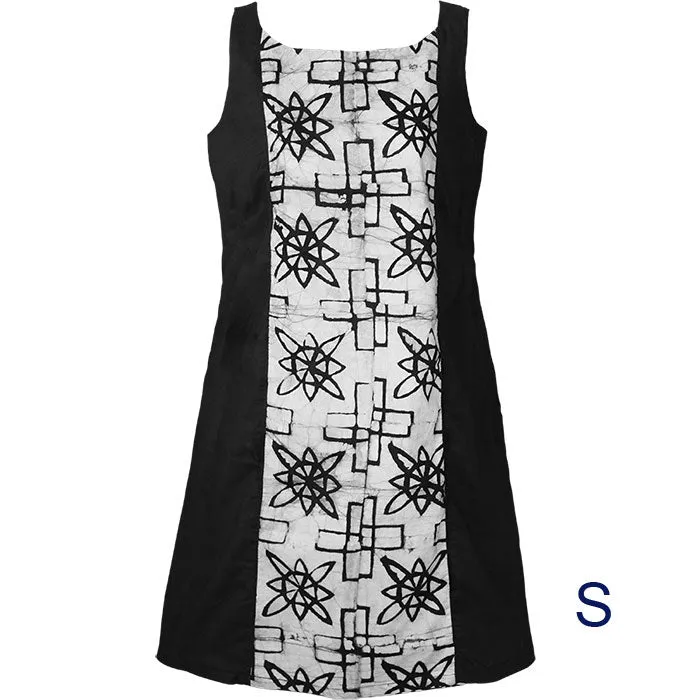Womens A Line Dress Black Mosiac Global Mamas Womens