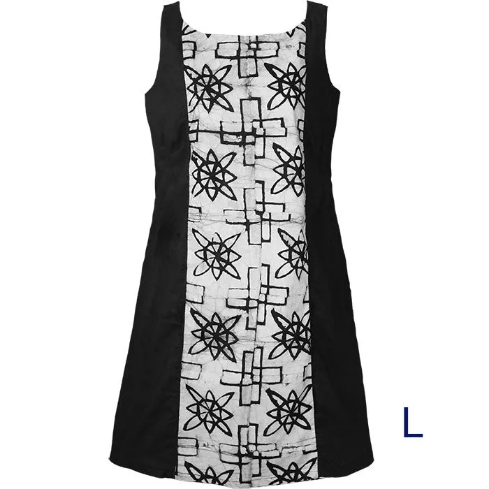 Womens A Line Dress Black Mosiac Global Mamas Womens
