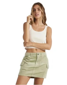 Womens Hilary Cargo Cord Skirt