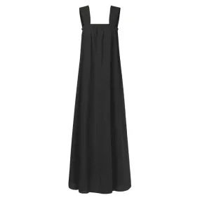 Women's Summer Casual Polyester Sleeveless Maxi Dress