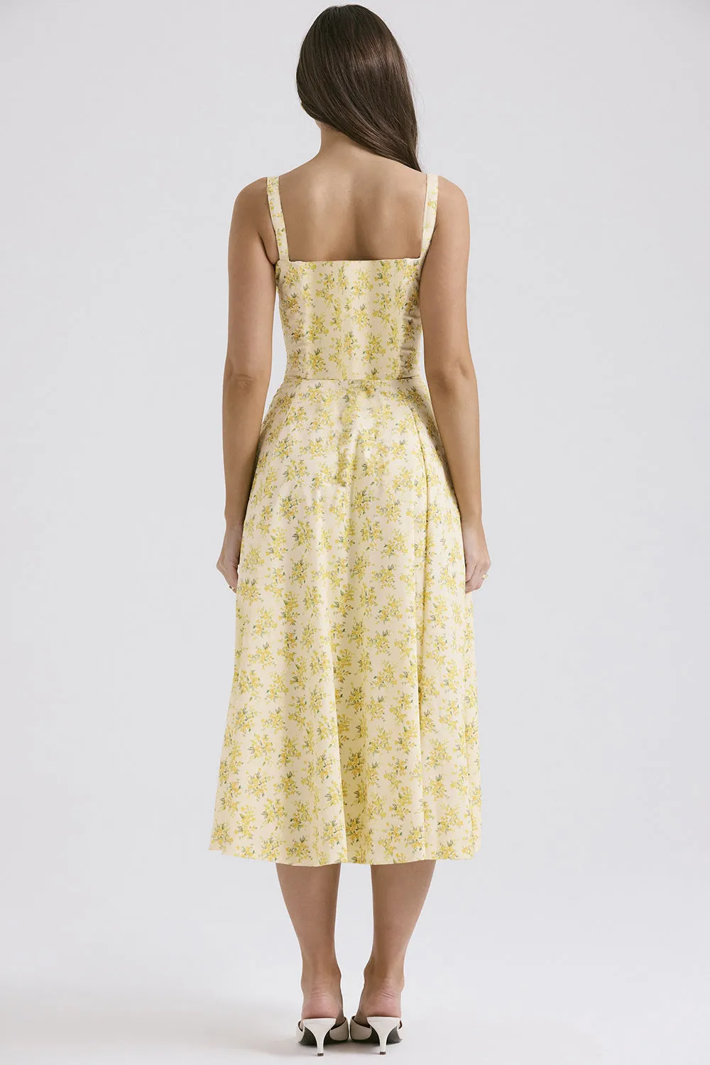 Women's Summer Sexy Backless Floral Strap Dress