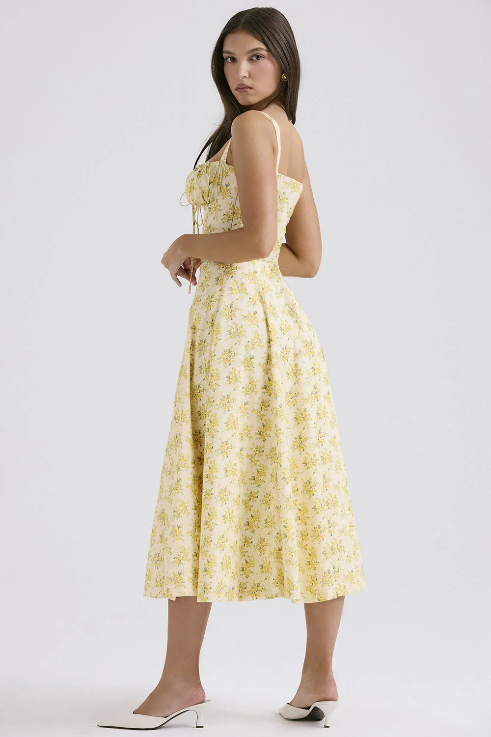 Women's Summer Sexy Backless Floral Strap Dress