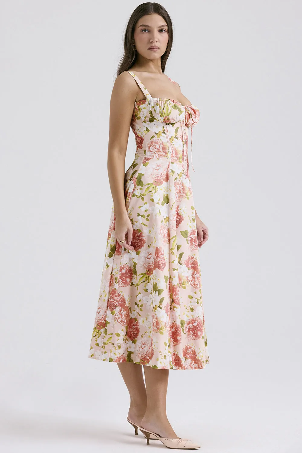 Women's Summer Sexy Backless Floral Strap Dress