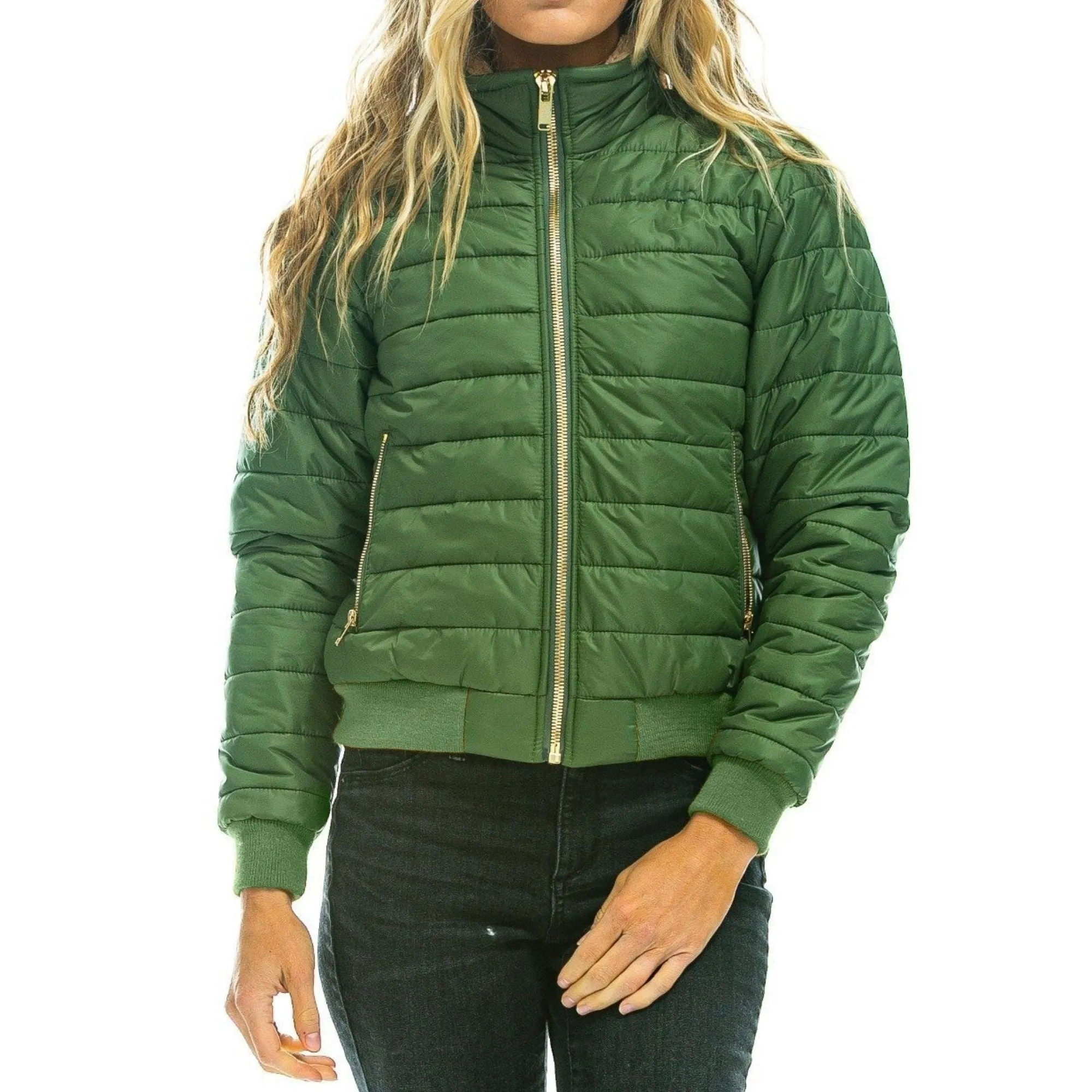 Women's Vintage Rainbow Sunburst Jacket - Green