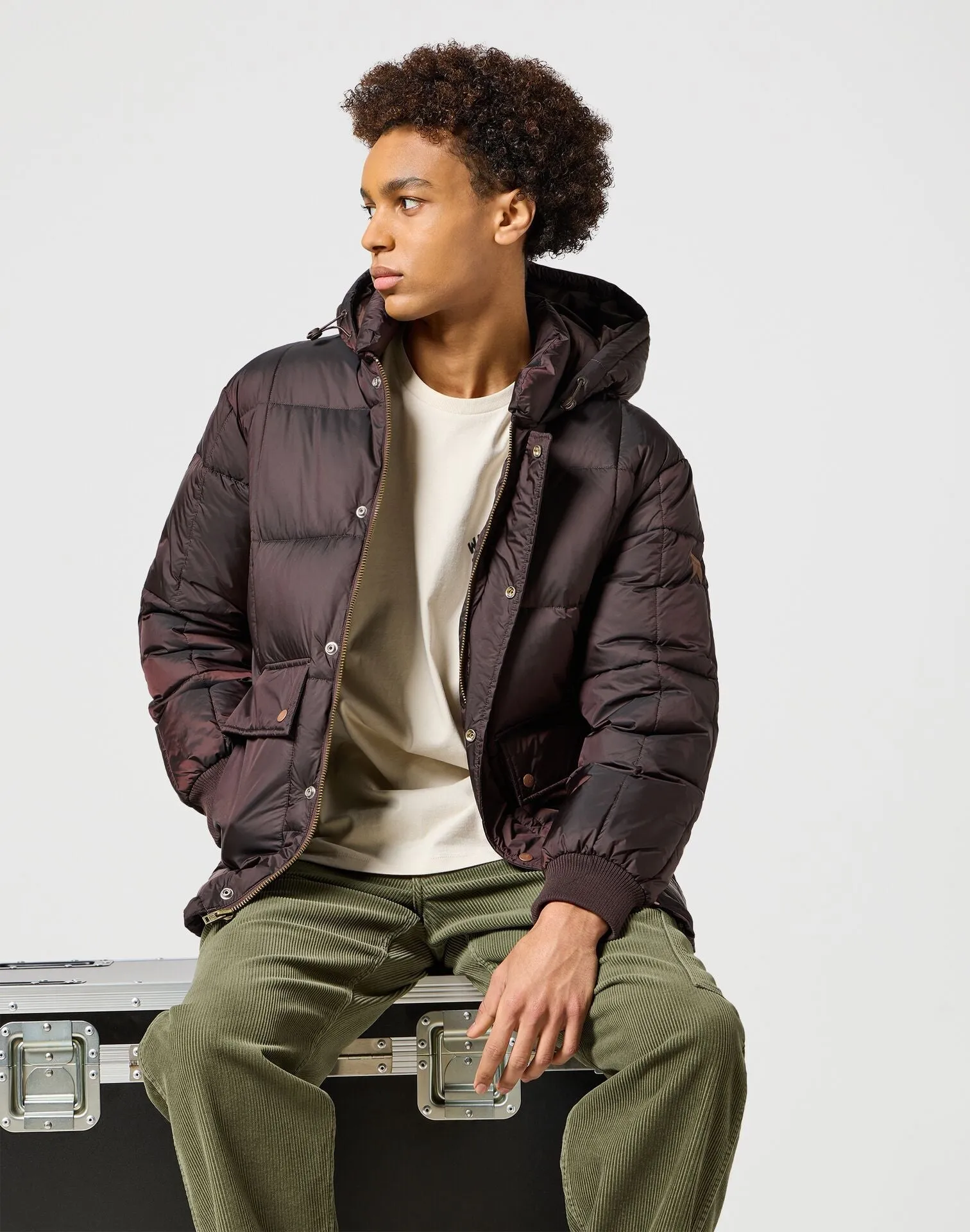 Wrangler Men's Parka Jacket In Mole