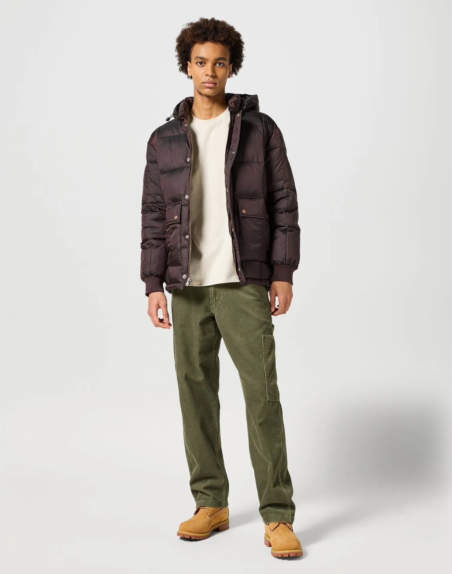 Wrangler Men's Parka Jacket In Mole